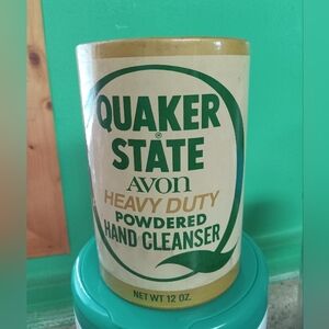 Quaker State Avon Heavy Duty Powdered Hand Cleaner VINTAGE 12oz